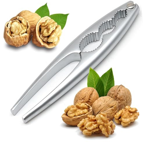 Efymosce Casse Noix, Pince Casse Noix Manuel, Pince Casse Noisette, Casse-Noisette en Métal, Casse-Noix en Acier Inoxydable, Casses Noix, Convient Aux Noix, Amandes, Noisettes
