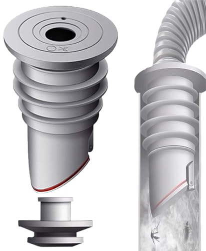 Dichtung für Waschmaschinenschlauch – wasserdichter Silikonring | Geruchsverschluss für Abflüsse und Boden | Universal für Abfluss, Schläuche, Wasserfilter, Badezimmer und Haus