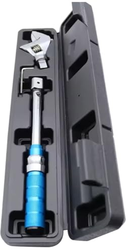Awwertse Juego de Llaves Dinamométricas Digitales Ajustables de 5-25 Nm y 30 mm con Boca Abierta para Bicicleta y Coche