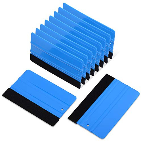 Ehdis 10 stycken skrapset, 15 cm (5 tum), kortfiltskrapa för professionell foliering av fönster vinyl linda verktyg nyans film mjuk skrapa bil fönsterton-set