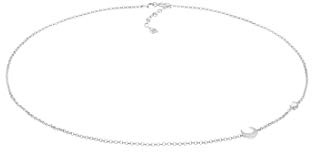Elli Halskette Damen Filigran Basic Minimal mit Mondstein 925 Silber
