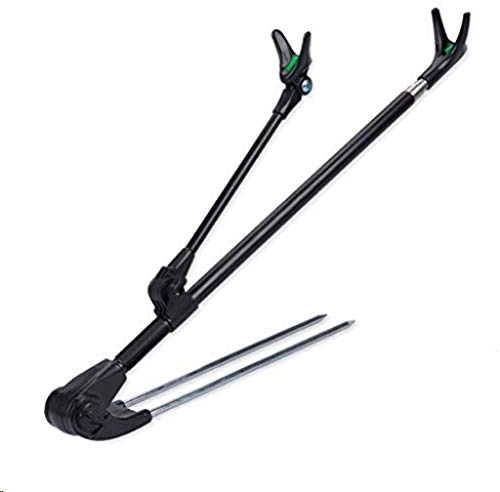 Supporto Telescopico per Canna da Pesca in Acciaio Inox - Per Terra, Fiume, Spiaggia, Lago - Compatibile Con la Maggior Parte dei Tipi di Canne 1,7m