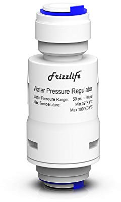 Frizzlife PRV3 Water Filter Pressure Regulator Protection Valve For Reverse Osmosis & Water Filter System, 60PSI, 3/8” Quick Connect Push Fit