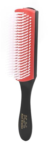 Antistatische Neunreihige Kämme, 9 reihige Entwirrungsbürste für Lockiges Haar Kissen Haarbürste Zum Trennen, Formen, Definieren von Locken, Föhnen, Reise Haarbürste, Lockenbürste