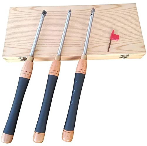 RANRANHOME Holz Drechselwerkzeug Drehwerkzeug Drechselmesser Set Drechseleisen Satz Drechseln Drechselbank Schnitzwerkzeuge Drechseleisen Drehmeißel mit wendeplatten Shape/Round/Square Cutter