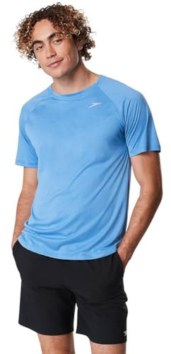 Speedo Herren Uv Swim Shirt Short Sleeve Fitness Rashguard Rash-Guard-Shirt