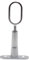 DOJA Barcelona | Garderobenstange Oval Wandhalterung | Schrankrohr-Mittelträger 30,5x15,5mm | Pack 2 | Schrankrohrhalter für Ovalstange | Kleiderschrank Stange Ausziehbar | Kleiderstange Halterung