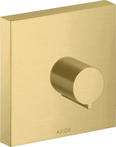 hansgrohe AXOR Starck Fertigset Absperrventil Square Unterputz DN15 / DN20, 10972250, Farbe: Brushed Gold Optic