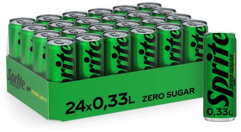 Sprite Zero Sugar, Limonade ohne Zucker, Einweg Dosen, 24 x 330 ml | Maximale Erfrischung mit Limetten- Zitronengeschmack - spritzige Limonade mit einzigartig fruchtigem Geschmack ohne Zucker