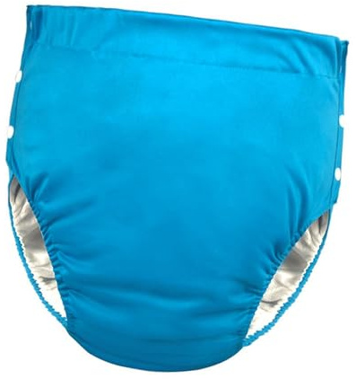 Couche Adulte, Couche-Culotte En Tissu Lavable pour Adulte, Couche Adulte Femme, Housse de Protection, Séchage Rapide, Robuste, Couche Réglable Respirante Réutilisable pour Les Personnes âgées, bleu