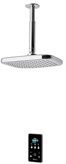 Triton Showers ENVI® | Thermostatic Electric Shower | 10.5 kW | Fixed Head | Smart Shower | Digital Shower | with Showerhead & Anti Twist Hose | Chrome | Rainfall Showerhead