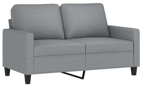 KTHLBRH 2-Sitzer-Sofa Hellgrau 120 cm Stoff Wohnzimmersofa Büro-Sofa Schlafzimmersofa Lounge-Sofa fürs Wohnzimmer,Schlafzimmer,Gästezimmer