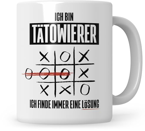 Sweetify Tätowierer Tasse Tattoo Kaffeebecher Kaffeetasse