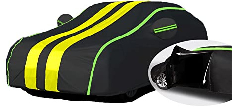 ALKANI Autoabdeckung Wasserdicht für FIAT Barchetta Atmungsaktiv, Vollgarage Autoplane für Regen Sonne Staub Schutz mit Reißverschluss und Baumwollfutter, Abdeckplane für Limousine/Kombi(A)