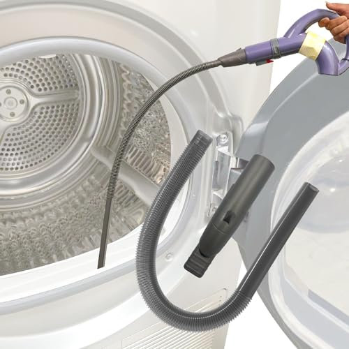 Dryer vent cleaner kit hose attachment compatible with Shark NV501 NV500 NV360 NV353 NV352 NV351 series upright vacuum dryer lint remover vacuum hose connector attachment flexible long hose