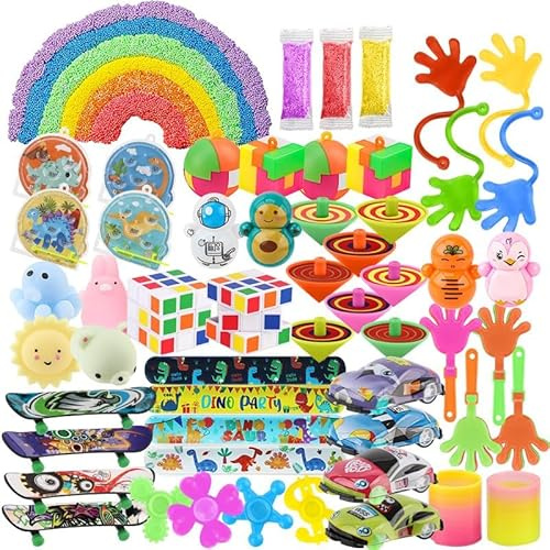Cemirk Party Bag Fillers for Kids, 60Pcs Assorted Toys, Birthday Party Favours, Lucky Dip Prizes, Classroom Rewards, Goodie Bag Gifts for Boys & Girls