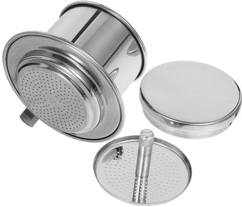 GRIRIW Stainless Steel Dripper Cup for Coffee Making Filter Dripper for Vietnamese Coffee Brews