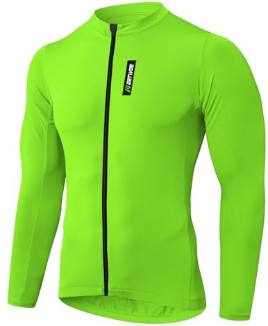 MEETWEE Magliette Ciclismo Uomo, Abbigliamento MTB Bike Asciugatura Rapida Maglia Ciclismo Maniche Corte/Lunghe Maglia Ciclismo