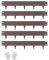 VEVOR Stahl-Landschaftskante, 5 Packungen 99,1 x 10,2 cm, rostbeständige Metall-Landschaftskante, biegbare Garteneinfassung, robuste Rasenkante, Blumenbeet, Hof, Wegteiler