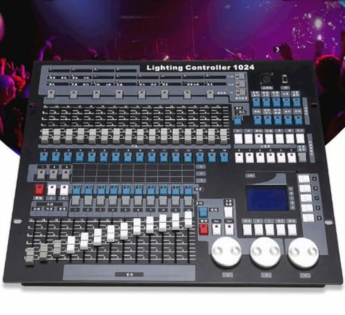 Wasd3Pods Consola DMX, Controlador 1024 para Iluminación De Escenario, Equipo Controlador DJ DMX 512, Controlador DJ, Puede Generar Atenuador, P/T, RGB, CMYK, Color, GOBO Y Otros Gráficos