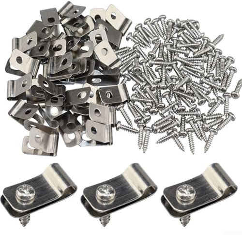 Efficient Installation with 304 Stainless Steel Wire Mesh Clips for Dog Cages and Security Fences Bulk Options (100pcs)