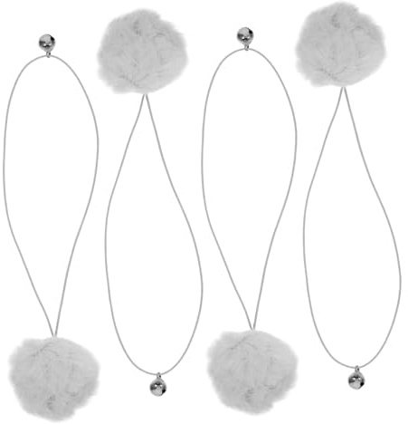 iplusmile 4pezzi Giocattolo Penzolante Per Gatti Con Campanello Palline Di Sostituibili Giocattolo Interattivo Con Corda Per Alberi Per Gatti Stimola La Curiosità Del Tuo Gatto