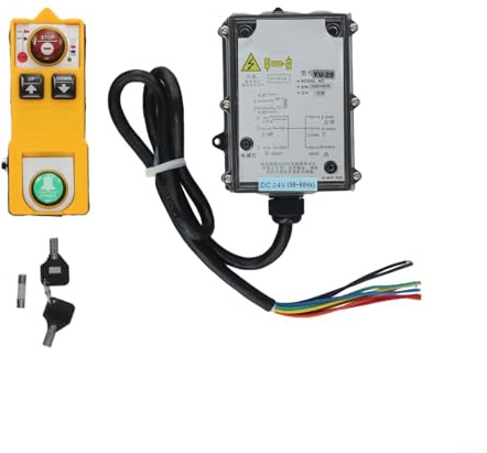 YU2S Remote Control Hoist for Crane and Conveyor Equipment, and Resistant to Harsh Conditions, Powered by AA Batteries (DC24V)