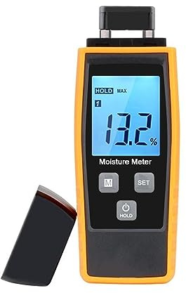 Misuratore di umidità for legno digitale LCD di grandi dimensioni 0-80% Misuratore di umidità for malta cementizia portatile Rilevatore di umidità for legname Retroilluminazione