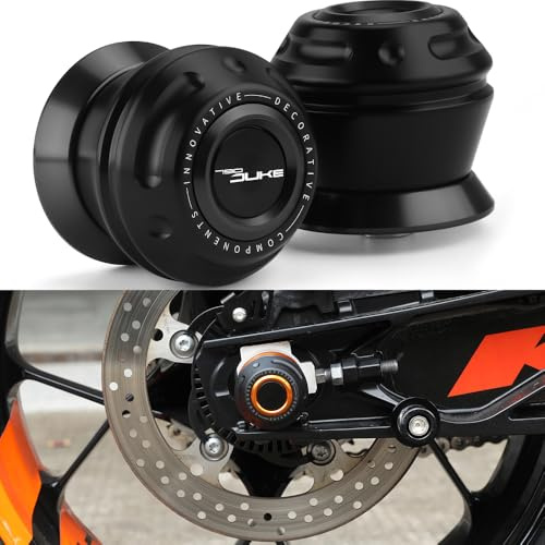 Kinetara Tampon de protection pour essieu de fourche arrière et roue contre les chutes pour 790duke 790 Duke 2018 2019 2020 2022 2023 2024 Accessoires (790 Duke noir)