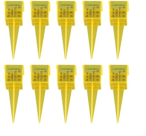 Pluviometro da esterno per prato e giardino, offre una misurazione precisa delle precipitazioni e facile installazione con hardware (10 pezzi)