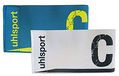 uhlsport SPIELFÜHRERARMBINDE (Cyan, weiß), Größe:JUNIOR, Farbe:farblich Sortiert