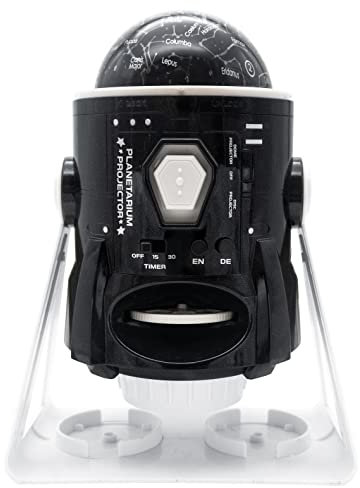 Lexibook Parlando 2-in-1 Planetario Projector, 24 Immagini per Scoprire Lo Spazio, 2 cupole costellazioni, STEM, Nero/Bianco, NLJ181i3, Colore, Medio