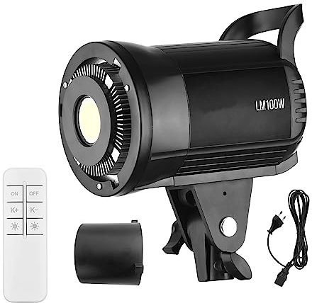 Camnoon LM100W Luce di Riempimento LED Portatile per Fotografia 100W Luce Video da Studio 5600K Dimmerabile Montaggio Bowens Luce Continua