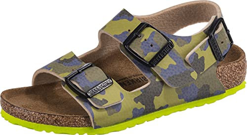 Birkenstock Milano Kids Sandali Bambini 1022221 Desert Soil Camo Lime (numeric_35)