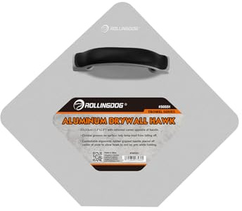 ROLLINGDOG Plastering Hawk - Aluminium Plasterers Hawk 13”x13” (33x33cm) Built for The Demends of The Trade