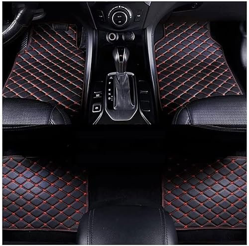 QHuaL Auto Fussmatte passt für VW Glof Wagon 2012-,Leder Wasserdicht und rutschfest Autoteppich Nach Maß Auto FußMatten,E