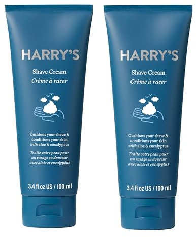 Harry's rakkräm eterisk eukalyptus och aloe vera, 100 ml, 2-pack
