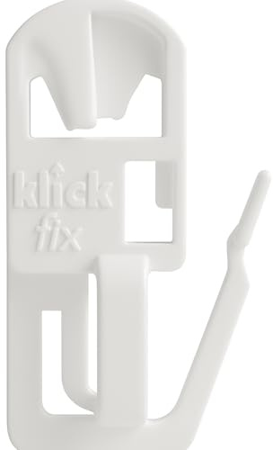 BN Gardinen Klickfix Gleiter für Gardinenschienen - 100 Stück - Gardinengleiter an jeder Stelle einklickbar - passend für gänige Gardinenschienen mit Einer Laufbreite von 4 mm bis 6 mm