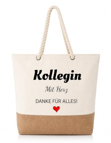 Snyvpra Abschiedsgeschenk Kollegen, Abschied Kollegin Geschenk Canvas Tragetasche, Jutebeutel Kollegegeschenk, Shopper Bag Damen Stofftasche, Geschenk für Kollege zum Abschied, Ruhestand, Geburtstag