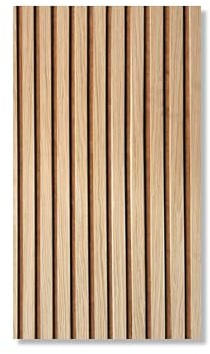 Akustikpaneele AURA Core Oiled Oak 240x60cm | Wandpaneel Holzoptik geölt | Filz Akustikpanel | acoustic wall panel | Schallschutz Wand | Filz: Braun | 1 Stück | 1,44 m²