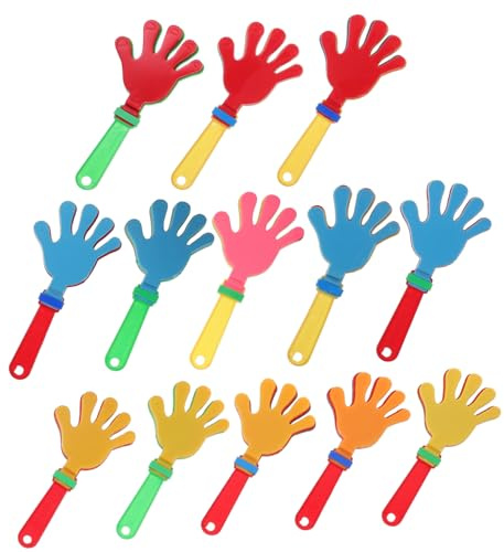 IMIKEYA 24 piezas Aplaudidores de Mano Reutilizables para Fiestas Infantiles y Eventos Deportivos Generadores de Ruido para Animación y Celebración