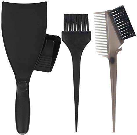 petjoyful Set di strumenti per lo styling con pennelli per colorare i capelli, piastra per erogazione della tintura per capelli