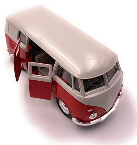 H-Customs T1 Bus 1963 Modellauto Auto Lizenzprodukt 1:34-1:39 Rot