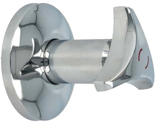 tecuro -50412- Sanitär Oberteil mit Dreistern-Griff für UP-Ventil - ms verchromt - 1/2 Zoll rot