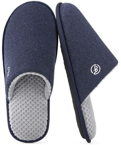 EverFoams Pantofole Uomo Maglie Leggere scarpe casa interno Blu,40/41 EU