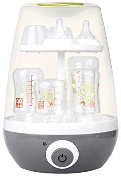 MRWJ Chauffe-biberon 2 en 1 Babybottle Warmers Babies Micro-Ondes Stérilisateur à Vapeur pour réchauffer Le Lait, Stérilisateur de biberon, Oeuf bouillant, Stériliser, Chauffage