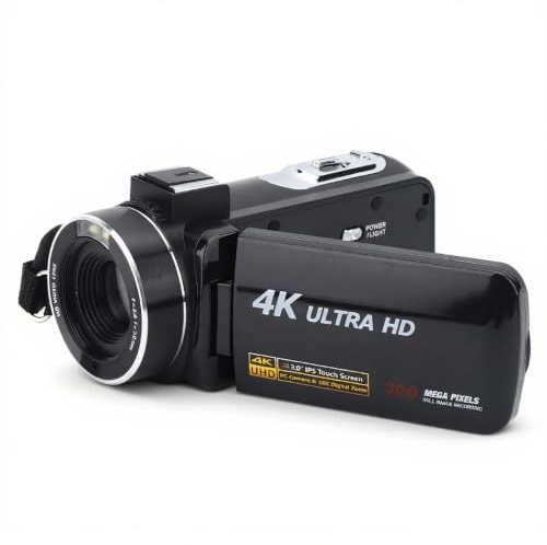 T osuny Appareil Photo Numérique 4K Ultra HD 30 MP Écran Tactile coloré de 3 Pouces Zoom Numérique 18X, caméscope Vlog Anti-tremblement Intelligent, adapté à l'enregistrement vidéo Youtube