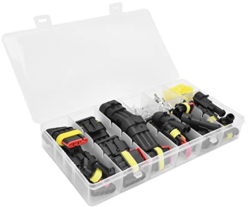 Kit de Enchufe de Conectores de Cable, Buena Conductividad Impermeable Resistente a la Oxidación Fácil Instalación Conector de Bujía de Coche para Motocicletas Camiones Scooters Barcos