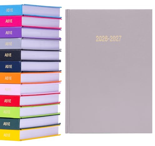 Schülerkalender 2024 2025 A5 Seite ein Tag Schulplaner Schüler Lehrer Jahr (grau)