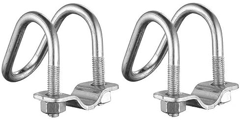 Surprecision 10 Pcs Cross-Connector Pipe Clip Galvanized Steel Cross Pipe Clamp Cross Tube Buckle Fits Pipes OD 2 and 2 - Dependable Stability Guaranteed!